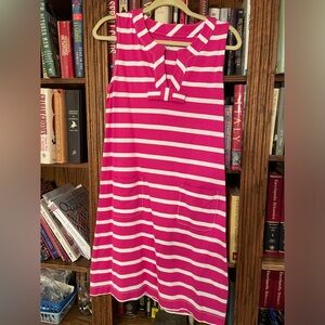 Kate Spade Pink and White Striped Sleeveless Dress